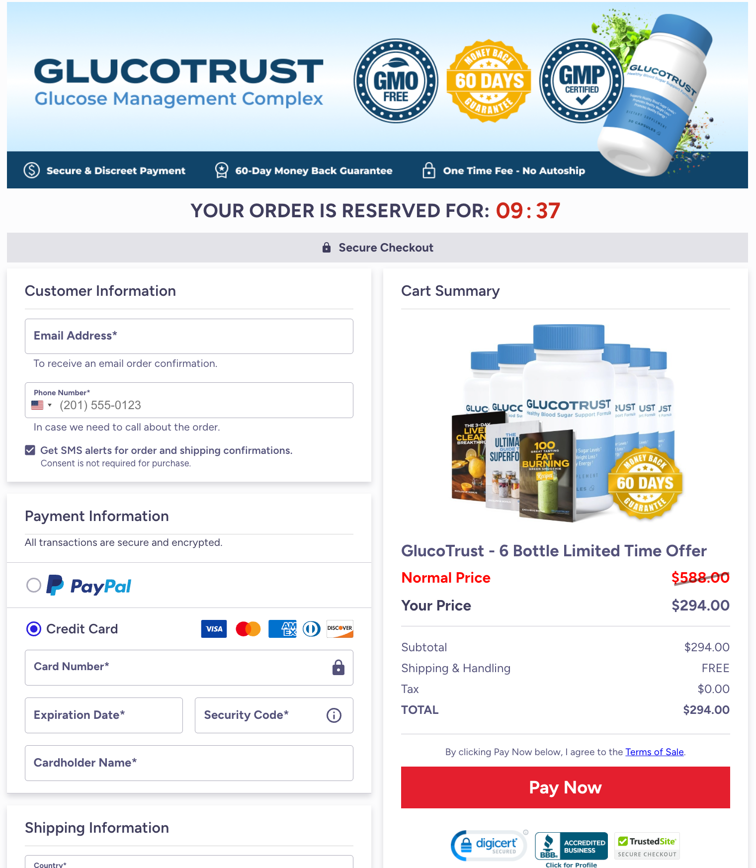 glucotrust-pricing-table